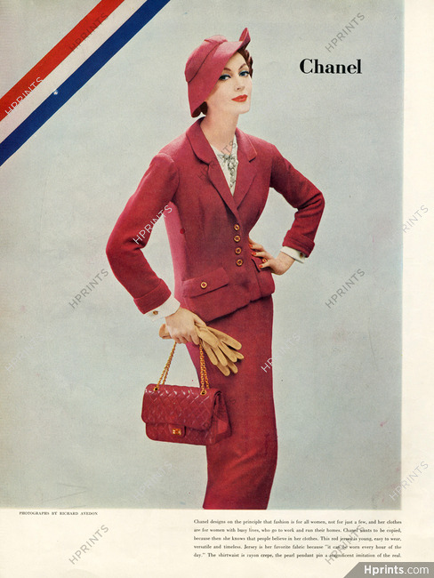 Chanel (Couture, Handbag) 1955 Photo Richard Avedon