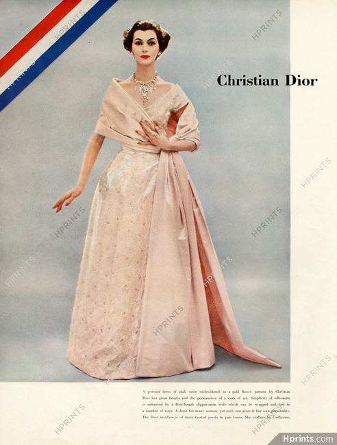 Christian Dior 1955 Evening Gown, Photo Richard Avedon