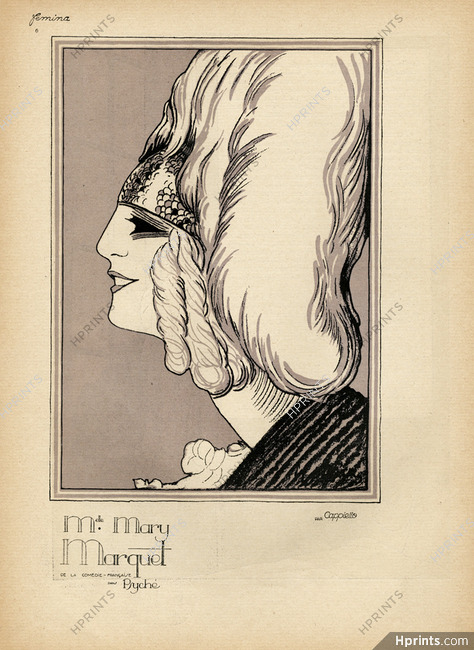 Leonetto Cappiello 1923 Mary Marquet "Psyché"