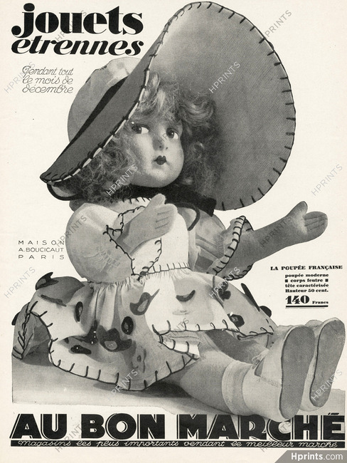 Au Bon Marché 1927 La Poupée Française, French Doll, Ets Boucicaut