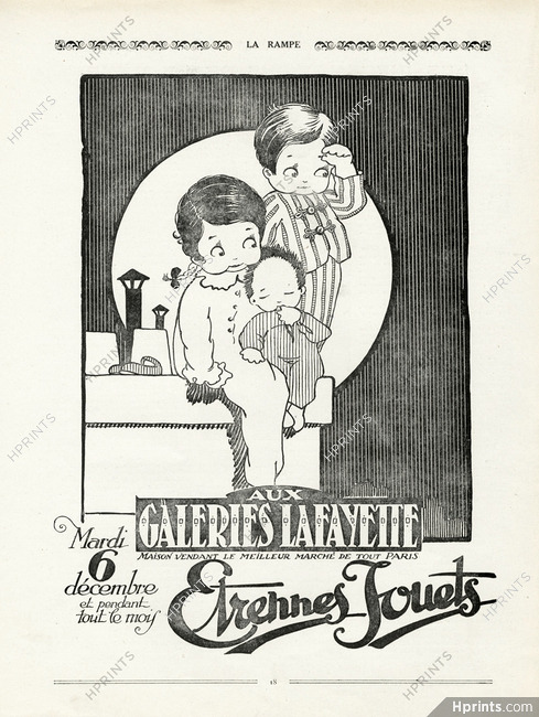 Galeries Lafayette (Department Store) 1921 "Etrennes Jouets" Children, Baby
