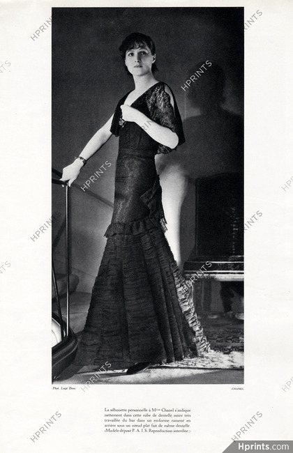 Chanel 1934 Lace Evening Gown, Photo Luigi Diaz