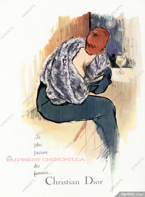 Christian Dior (Fur clothing) 1954 Chinchilla, Tod Draz