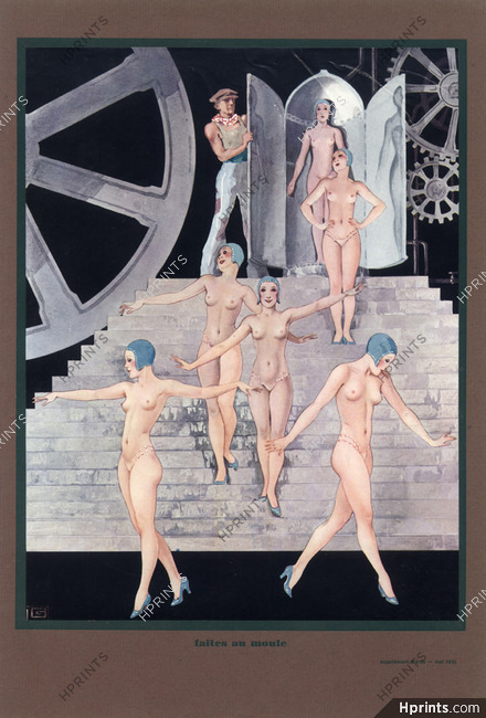 Georges Léonnec 1931 Faites au moule, Chorus Girls, Music Hall