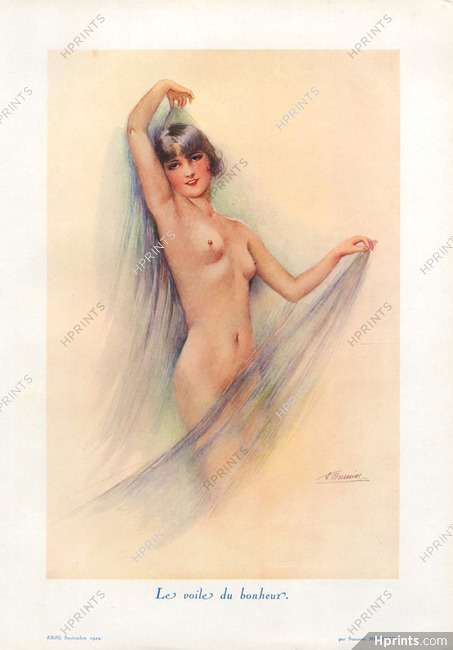 Suzanne Meunier 1929 Le Voile du Bonheur, Nude