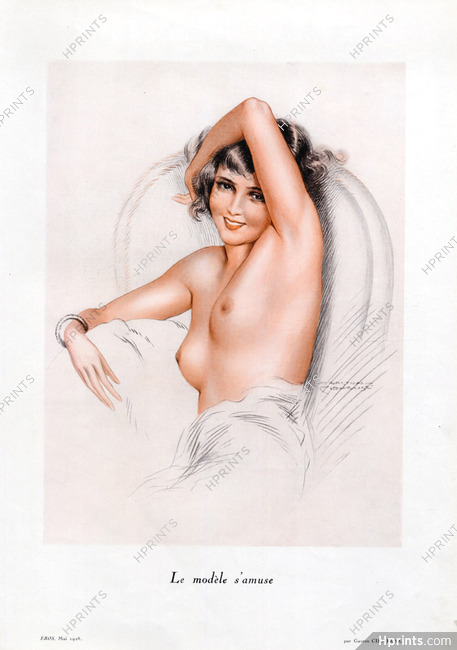 Suzanne Meunier 1928 Le modèles s'amuse, Nude
