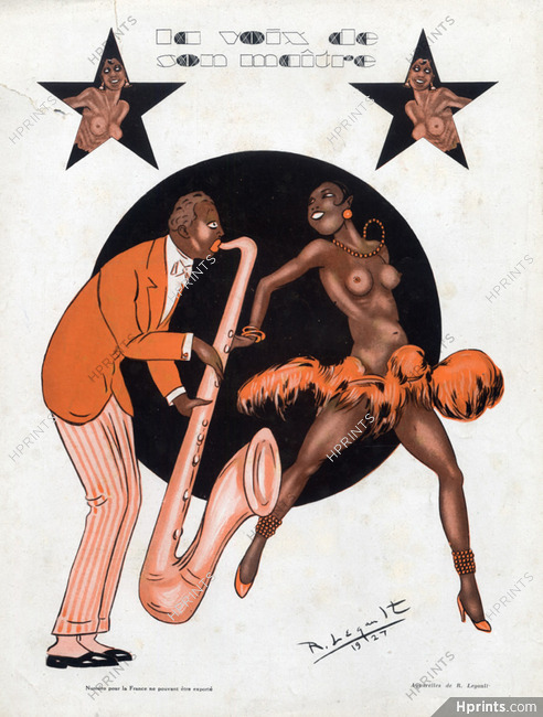 Legault 1927 Jazz Joséphine Baker Music-Hall Costume