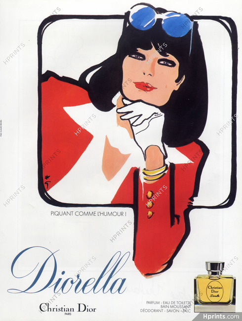 Christian Dior (Perfumes) 1980 Diorella, René Gruau