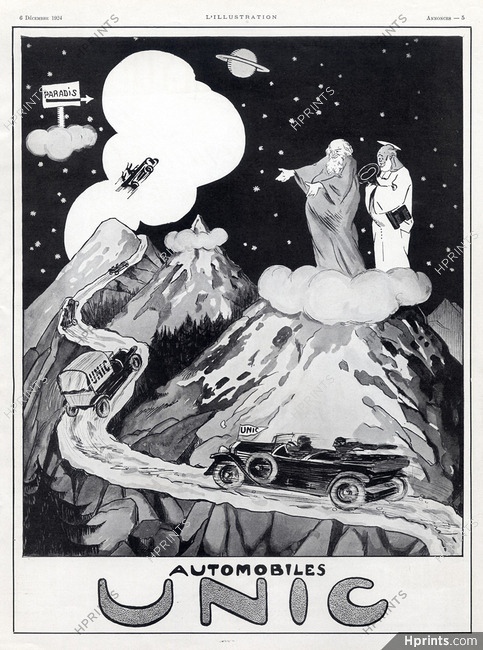 Unic (Cars) 1924 Paradis Comic Strip