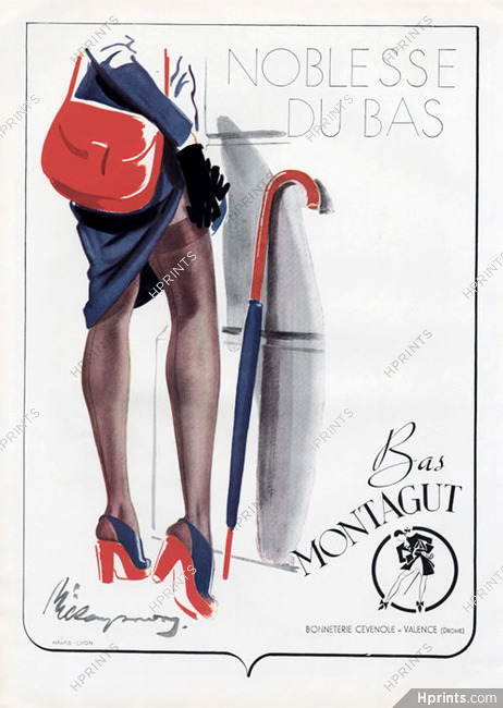 Bas Montagut (Stockings) 1945 Noblesse du bas