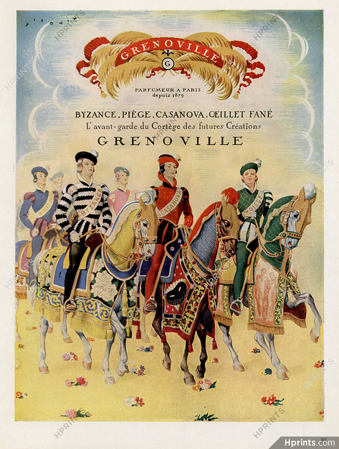 Grenoville (Perfumes) 1947 André Wilquin, Medieval Costumes