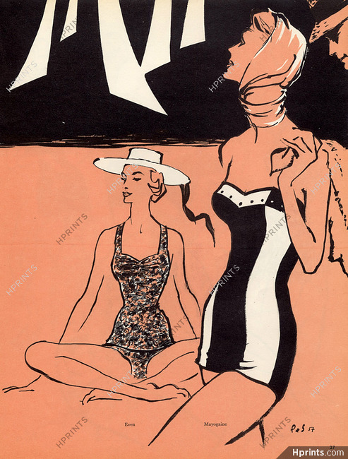 Pierre Simon 1957 Mayogaine & Even Swimwear