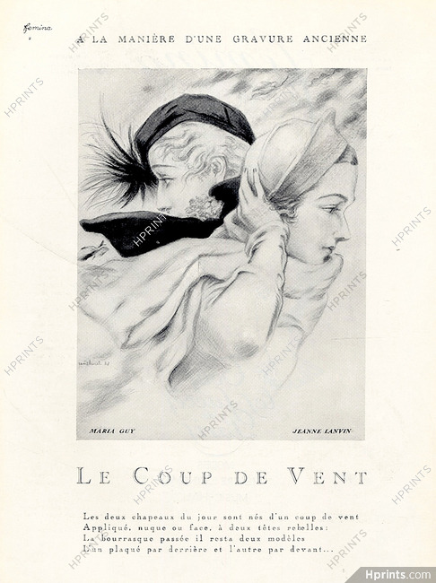 Renéburel 1933 Maria Guy & Jeanne Lanvin