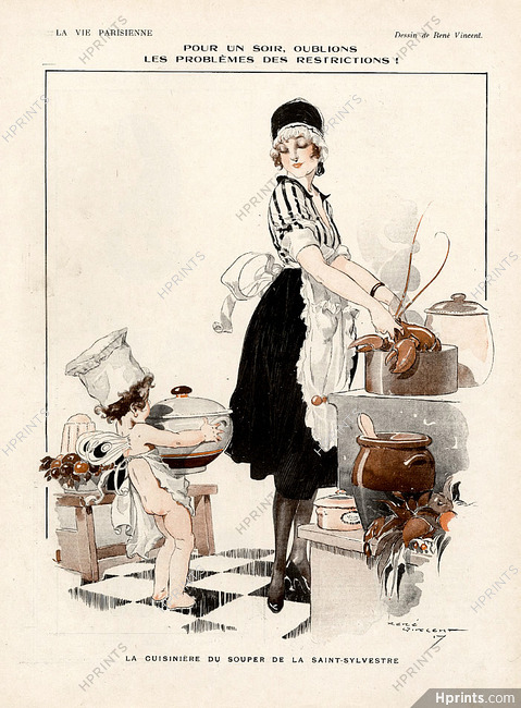 René Vincent 1917 "Pour un soir, oublions..." Cook, Lobster