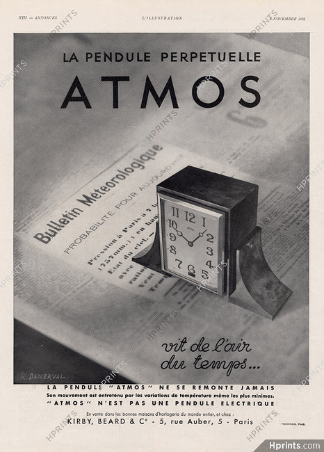 Atmos 1932 Photo R. Damerval