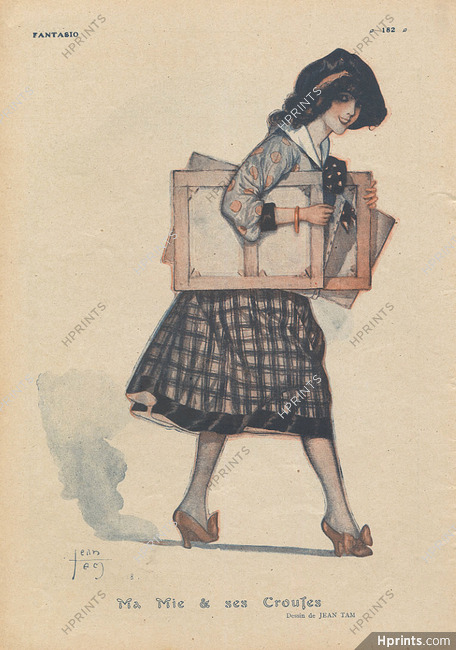Jean Tam 1918 ''Ma Mie et ses Croutes'' Female Painter