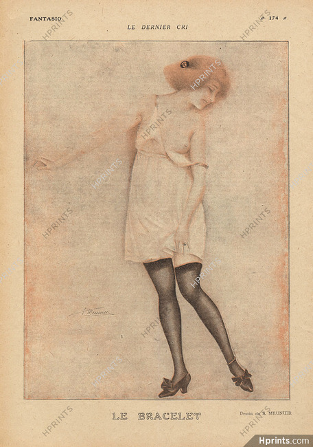 Suzanne Meunier 1918 ''Le Bracelet'' stockings