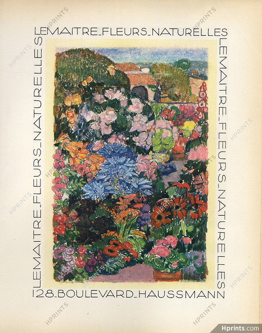 Lemaitre (Fleurs Naturelles) 1928 Lithograph PAN Paul Poiret