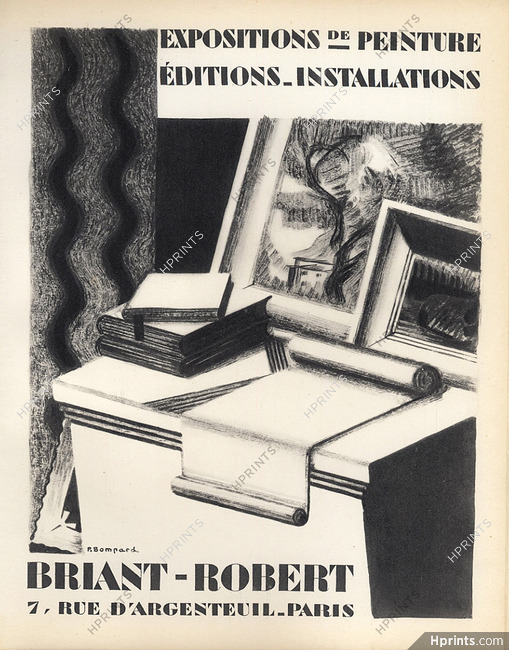 Briant-Robert (Edition, Expositions de Peinture) 1928 P. Bompard, Lithograph from PAN Paul Poiret