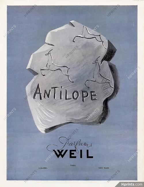 Weil (Perfumes) 1947 Antilope