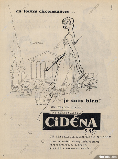 Cidéna (Lingerie) 1955 Victoria Nat