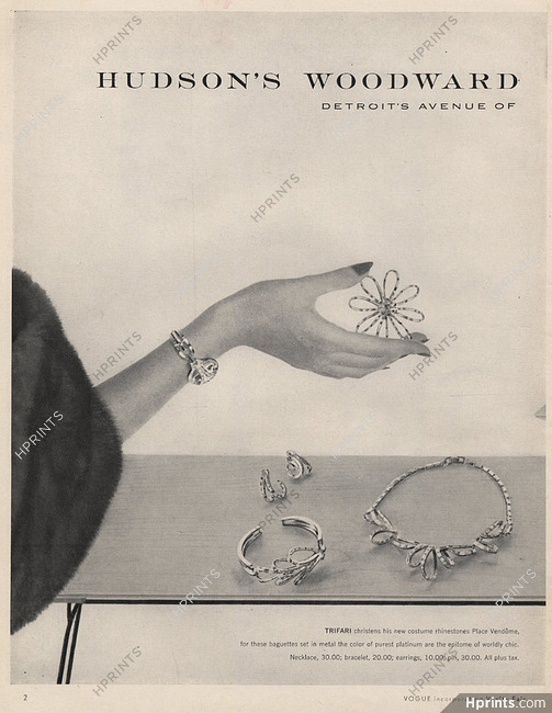 Trifari (Jewels) 1952 Hudson's Woodward