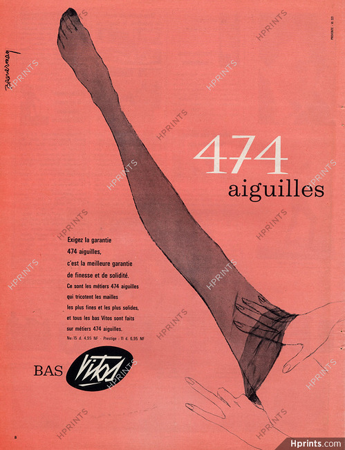 Vitos (Stockings Hosiery) 1963 Sylvia Braverman