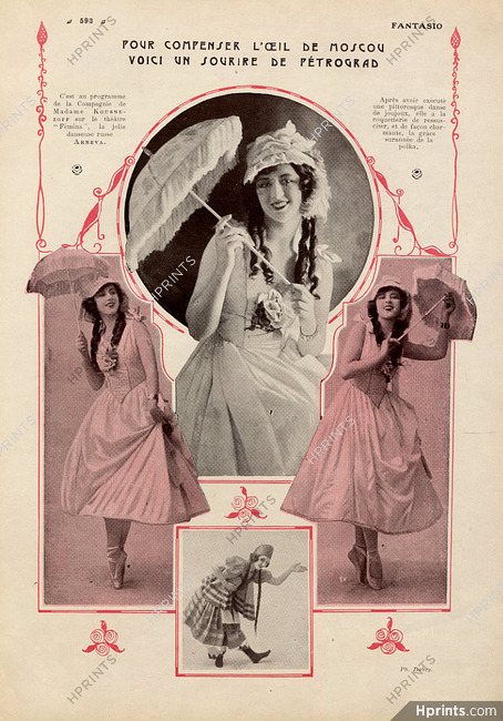 Maria Koustnetzoff 1922 Arneva, Dancer