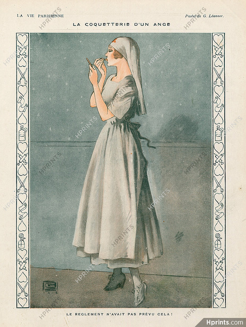 Léonnec 1916 ''La Coquetterie d'un Ange'', WW1 Nurse