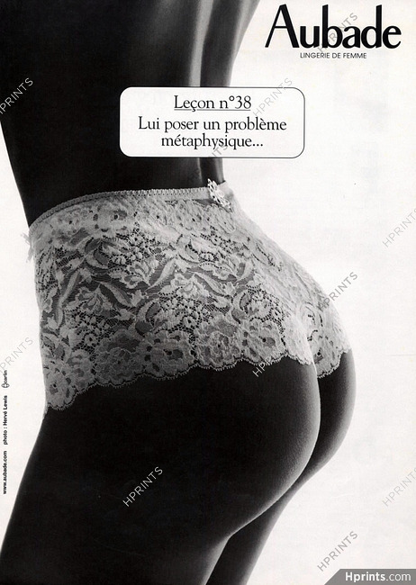 Aubade 2001 Leçon n°38, Lace Pantie, Hervé Lewis