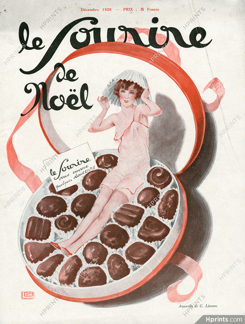 Georges Leonnec 1928 Christmas Chocolates