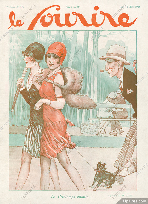 Maurice Millière 1928 "Le Printemps chante", Le Sourire cover