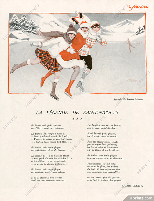 Suzanne Meunier 1928 La Légende de Saint Nicolas, Ice Skating
