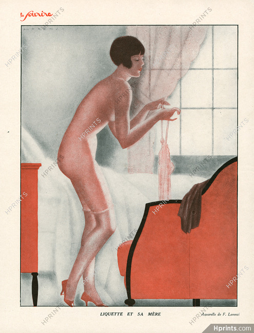 Fabius Lorenzi 1928 "Liquette et sa mère", Babydoll, Lingerie