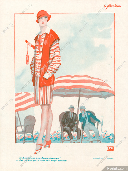 Georges Léonnec 1928 Elegant Parisienne