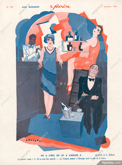 Sacha Zaliouk 1928 "Bar Moderne", Barman