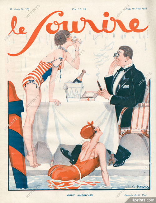 Georges Pavis 1928 "Goût Américain" Bathing Beauties