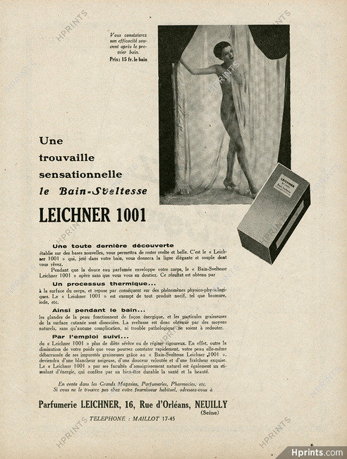 Parfumerie Leichner 1928, 16 rue d'Orléans, Neuilly
