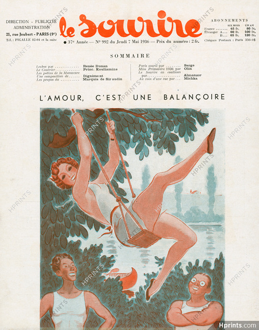 Armand Vallée 1936 "L'Amour c'est une balançoire", Swing
