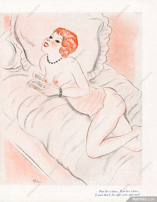 Jean Olin 1935 "Pour lire à deux..." Erotica