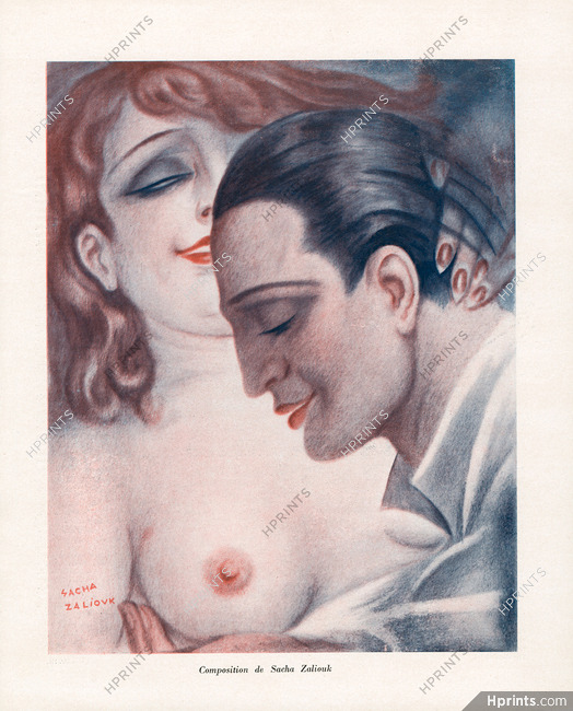 Sacha Zaliouk 1936 Composition, Topless