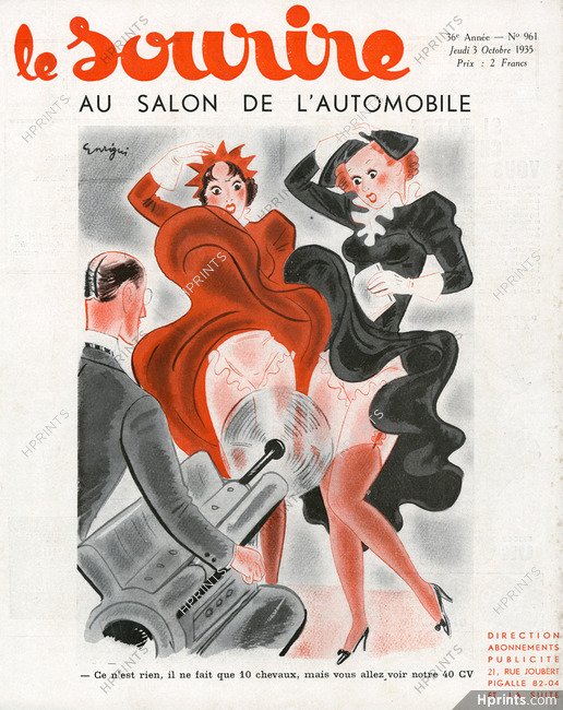 Enrigui 1935 "Au Salon de l'Automobile" Wind Dress Up