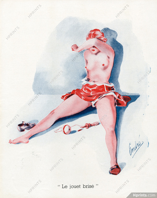 Endré 1936 "Le jouet brisé", Topless