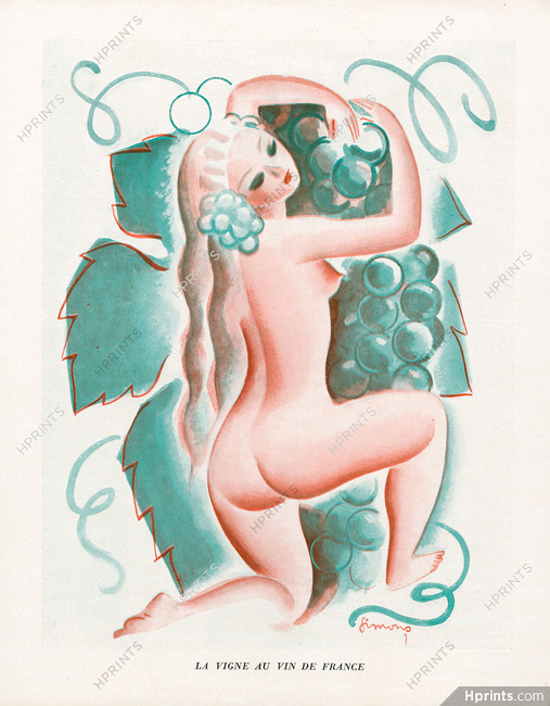 Simons 1936 "La Vigne au Vin de France", Wine, Grapes