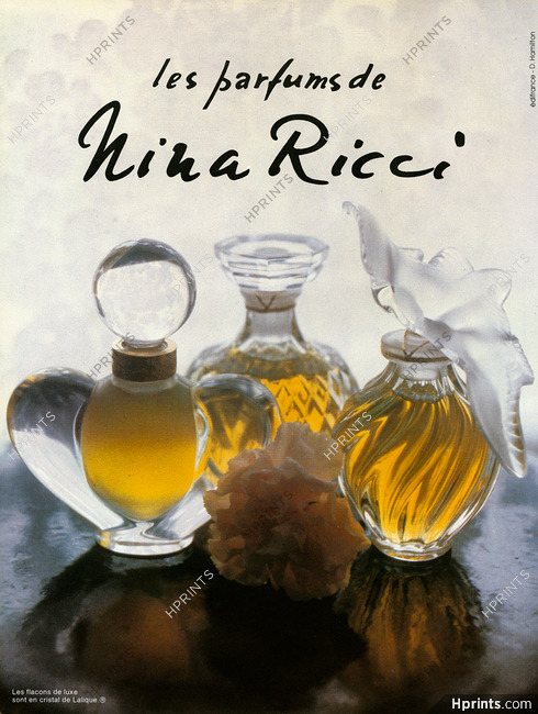 Nina Ricci (Perfumes) 1980 Photo David Hamilton, Flacons de Luxe Lalique