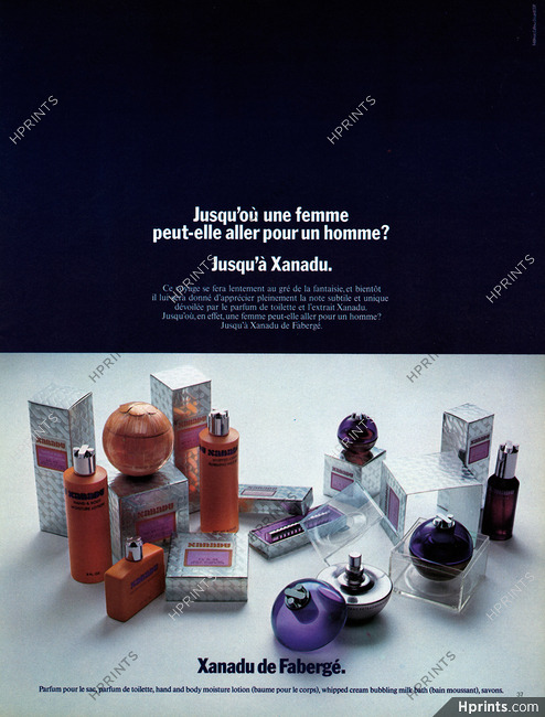 Fabergé (Perfumes) 1971 Xanadu