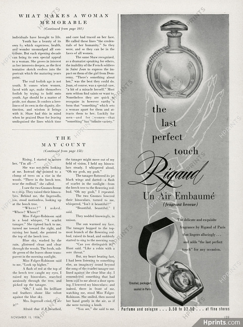Rigaud (Perfumes) 1956 Un Air Embaumé