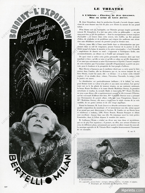Bertelli (Perfumes) 1937