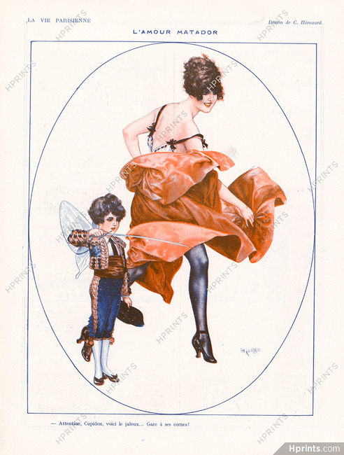 Hérouard 1919 Cupidon Matador, Torero Corrida