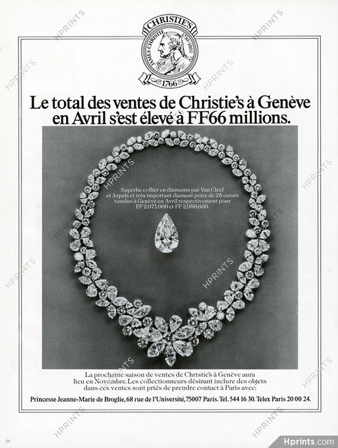 Christie's 1977 Ventes à Genève, Van Cleef & Arpels